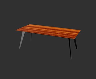 办公家具办公桌工位SketchUp草图大师SU模型下载0060