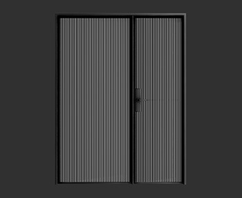 推拉门SketchUp草图大师SU模型下载0016