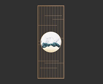 屏风隔断SketchUp草图大师SU模型下载0025