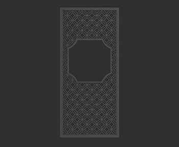 屏风隔断SketchUp草图大师SU模型下载0031
