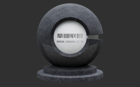 Enscape黑色毛毡布料材质贴图下载204