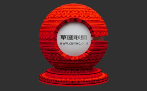 Enscape红色梭织面料布料材质贴图下载194