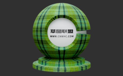 Enscape格子花尼面料布料材质贴图下载408
