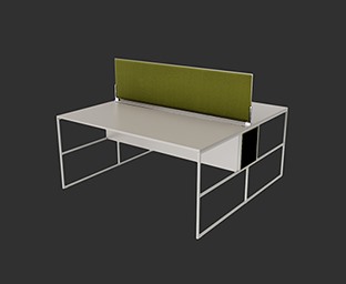 办公家具办公桌工位SketchUp草图大师SU模型下载0088