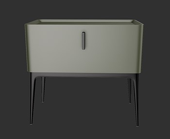 床头柜SketchUp草图大师SU模型下载0009