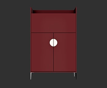 边柜饰品柜SketchUp草图大师SU模型下载0046