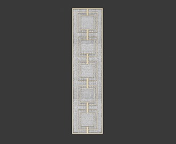 玻璃屏风隔断SketchUp草图大师SU模型下载0048