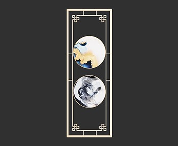 屏风隔断SketchUp草图大师SU模型下载0048