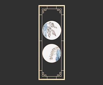 屏风隔断SketchUp草图大师SU模型下载0051