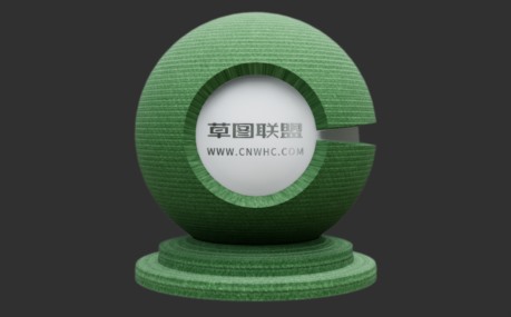 Enscape绿色粗亚麻灯芯绒布料材质贴图下载222