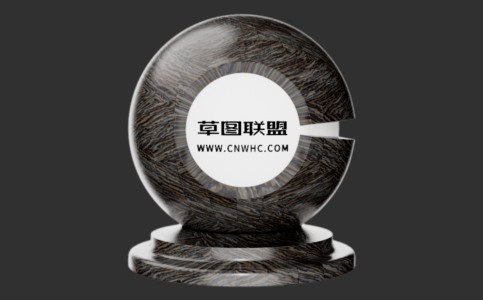 Enscape黑檀人字拼木地板材质贴图下载490