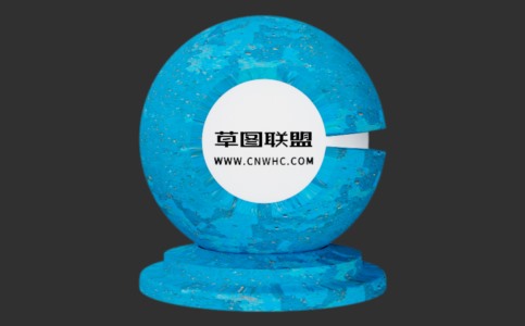 Enscape蓝色混凝土材质贴图下载003
