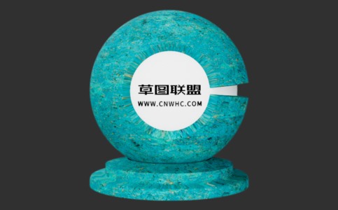 Enscape绿色混凝土材质贴图下载004