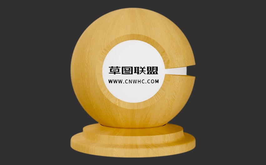 Enscape白橡木钢刷木纹材质贴图下载0230