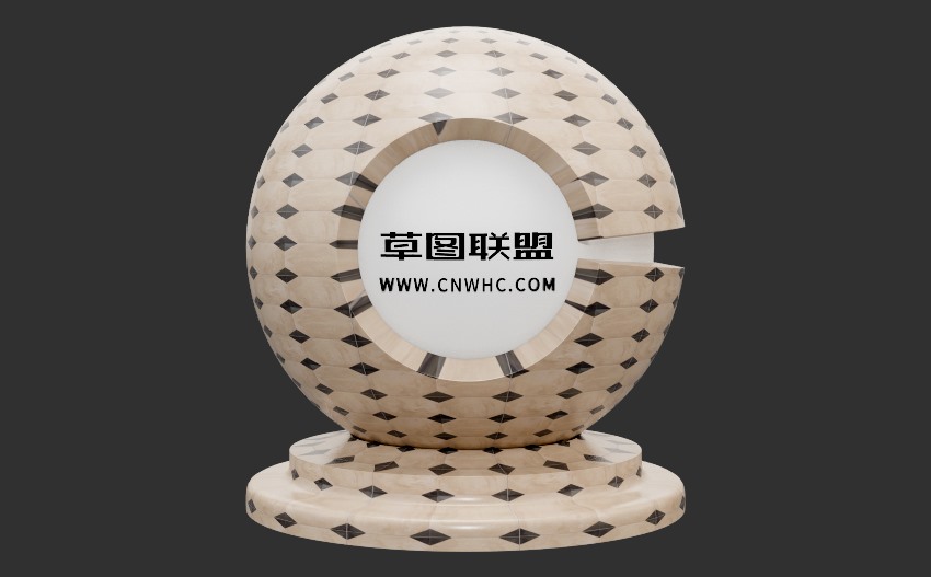 Enscape带图案瓷砖材质贴图下载0286