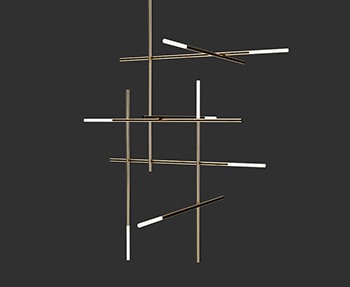 吊灯照明灯具SketchUp草图大师SU模型下载0025