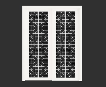 窗户SketchUp草图大师SU模型下载0066