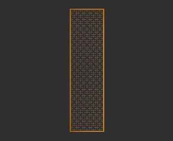 屏风隔断SketchUp草图大师SU模型下载0077