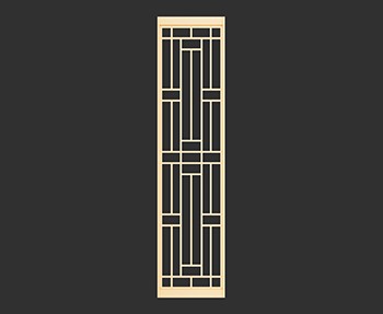 屏风隔断SketchUp草图大师SU模型下载0080