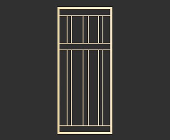 屏风隔断SketchUp草图大师SU模型下载0097