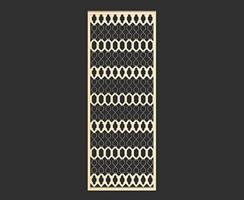 屏风隔断SketchUp草图大师SU模型下载0100