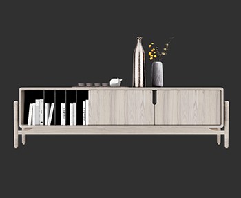 边柜饰品柜SketchUp草图大师SU模型下载0073