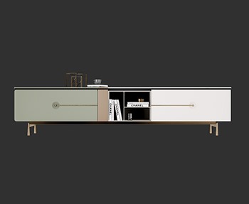边柜饰品柜SketchUp草图大师SU模型下载0081