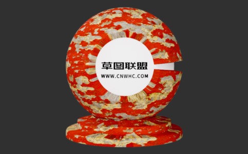 Enscape破损的红漆混凝土材质贴图下载033