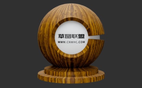 Enscape亨顿浅橡木实木木皮板材质贴图下载246