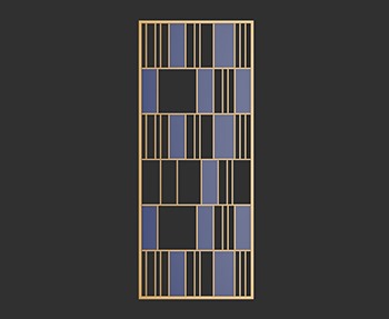 屏风隔断SketchUp草图大师SU模型下载0113
