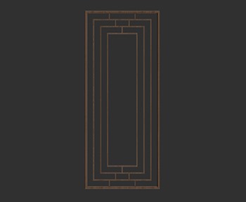 屏风隔断SketchUp草图大师SU模型下载0131