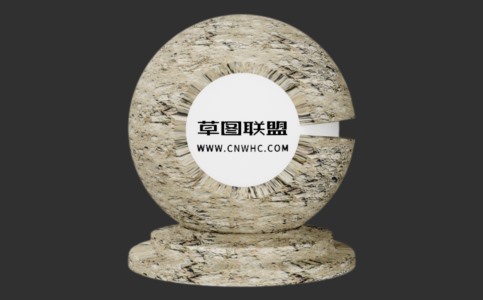 Enscape带碎石的粗混凝土材质贴图下载071