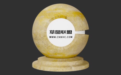 Enscape黄色混凝土材质贴图下载079