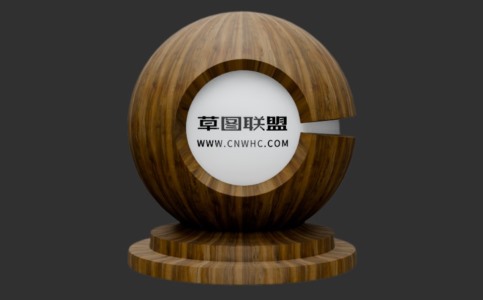 Enscape烟草色太平洋胡桃木实木木皮板材质贴图下载297