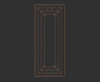 屏风隔断SketchUp草图大师SU模型下载0134