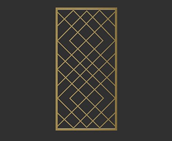 屏风隔断SketchUp草图大师SU模型下载0156