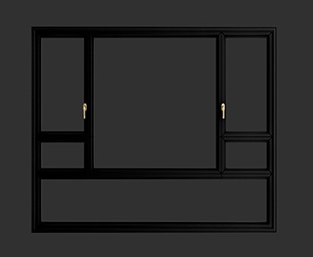 窗户SketchUp草图大师SU模型下载0165