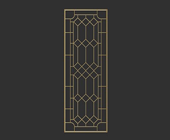 屏风隔断SketchUp草图大师SU模型下载0172