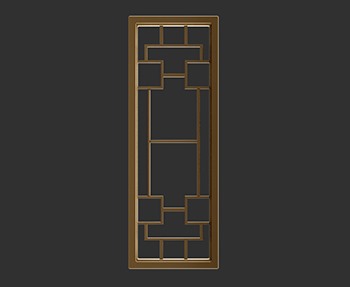 屏风隔断SketchUp草图大师SU模型下载0177