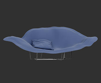 躺椅子SketchUp草图大师SU模型下载202304491