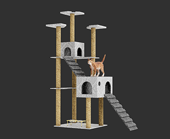 猫窝猫舍猫爬架SketchUp草图大师SU模型下载202304216
