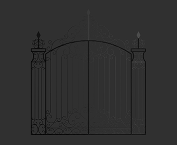 铁艺大门SketchUp草图大师SU模型下载202306781