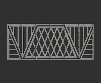 铁艺栏杆SketchUp草图大师SU模型下载202307350
