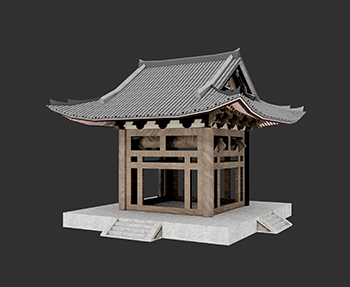 仿古建筑廊架亭廊亭子SketchUp草图大师SU模型下载202307778