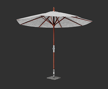 户外伞遮阳棚SketchUp草图大师SU模型下载202308452