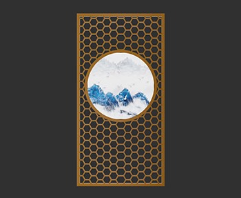 屏风隔断SketchUp草图大师SU模型下载0225