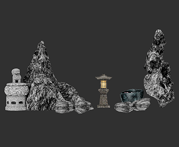 景石假山SketchUp草图大师SU模型下载202307505