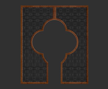 屏风隔断SketchUp草图大师SU模型下载0263