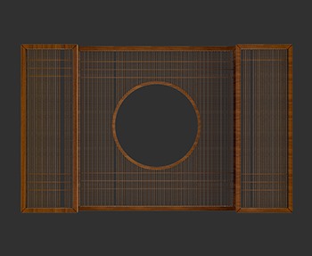 屏风隔断SketchUp草图大师SU模型下载0268