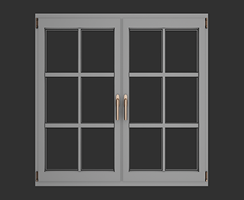 窗户SketchUp草图大师SU模型下载2023001215